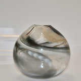 Smoky Oval "Flow" Vase