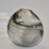 Smoky Oval "Flow" Vase