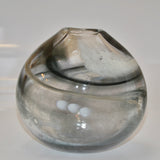 Smoky Oval "Flow" Vase