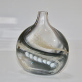 Smoky Oval "Flow" Bud Vase