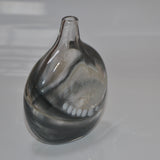 Smoky Oval "Flow" Bud Vase