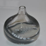 Smoky Oval "Flow" Bud Vase