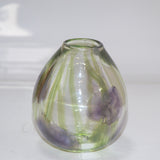Purple and Green Floral Egg Shaped Posy Vase