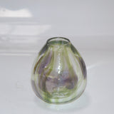 Purple and Green Floral Egg Shaped Posy Vase